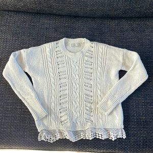 Abercrombie Cream Sweater size 11/12